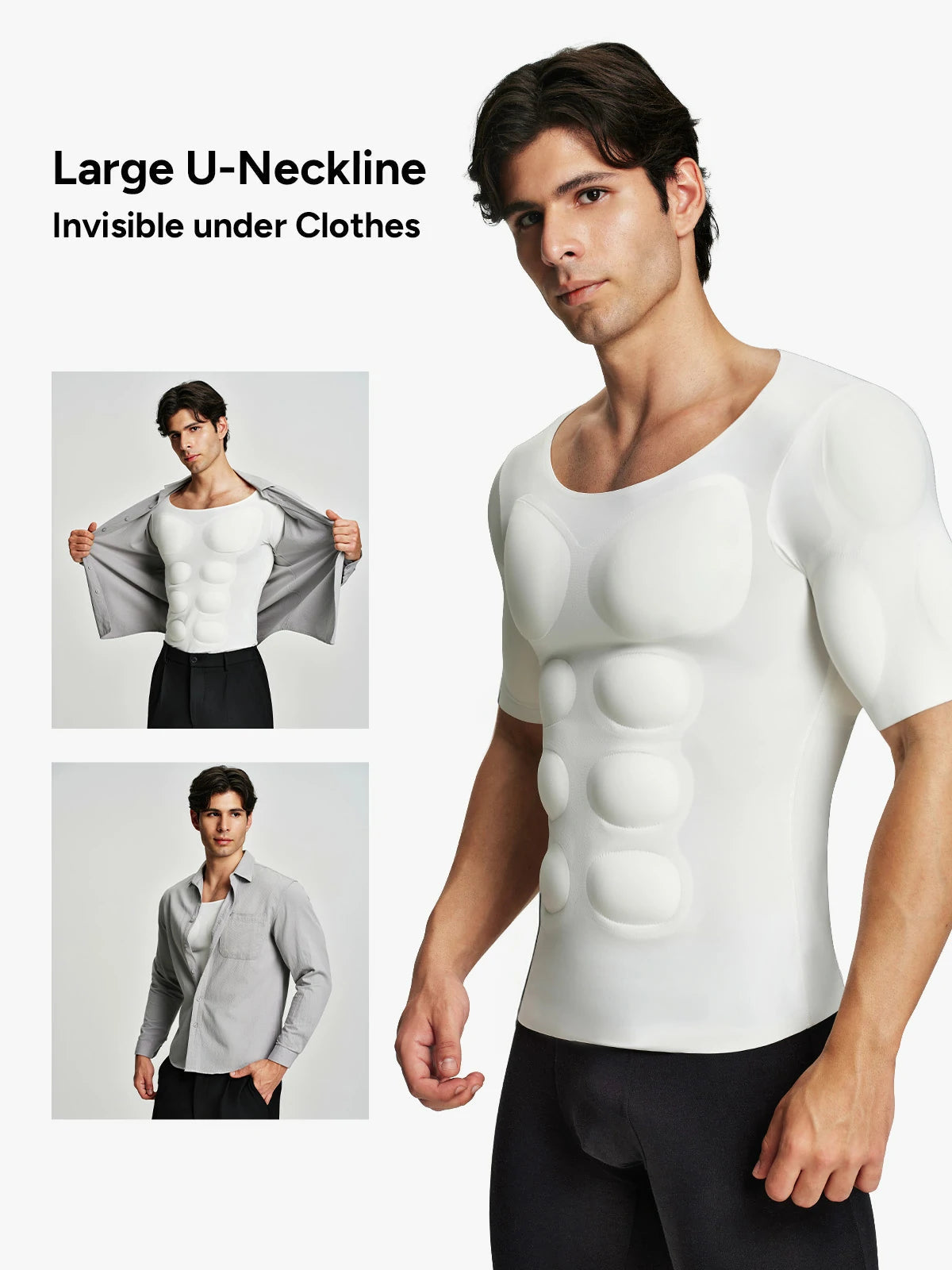 PosturePro - T-Shirt Sculptant Invisible pour Posture et Muscles