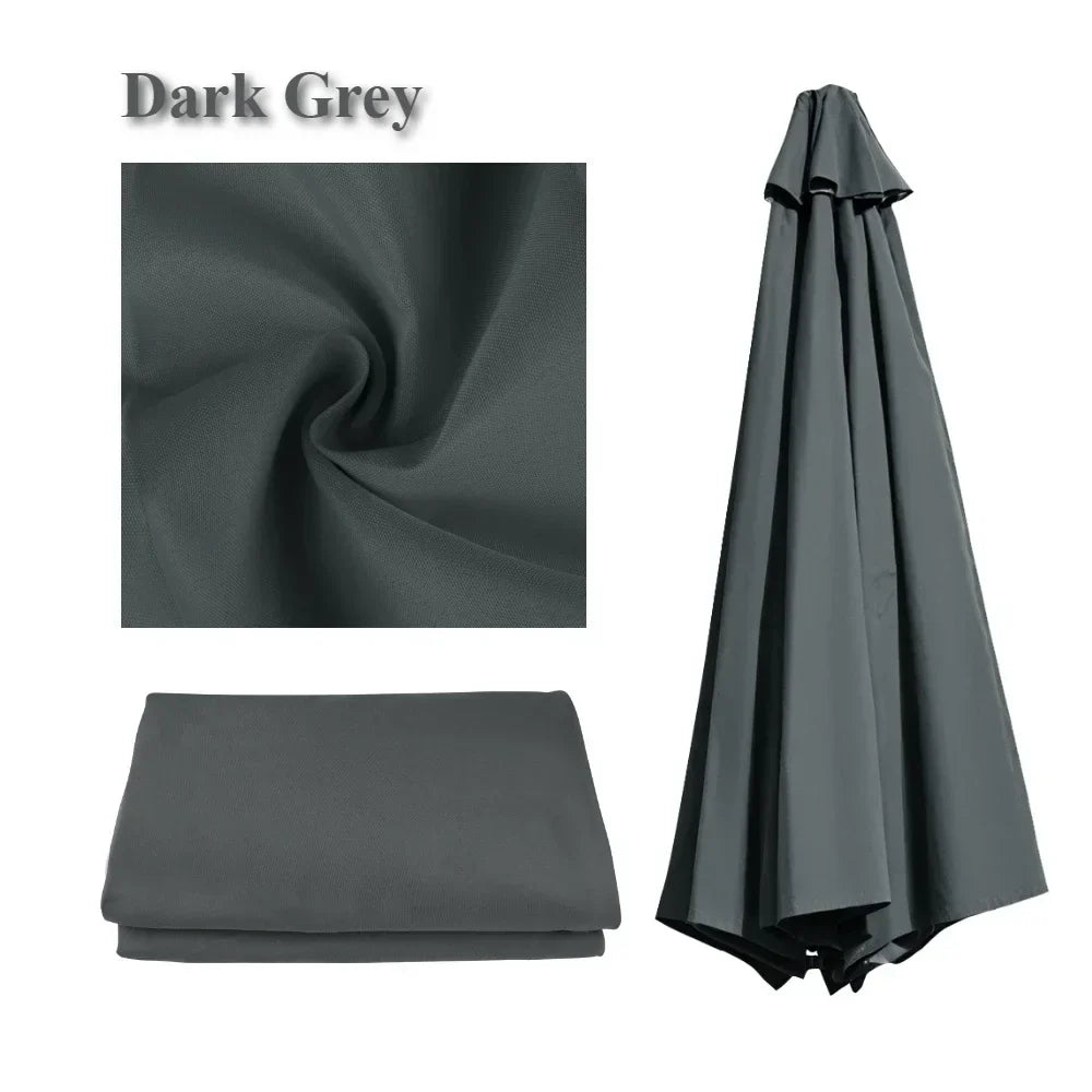 Toile de parasol de remplacement | Design ventilé et imperméable | Polyester