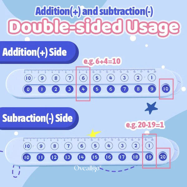 NumSlide™ - Règle Coulissante Maths pour Enfants