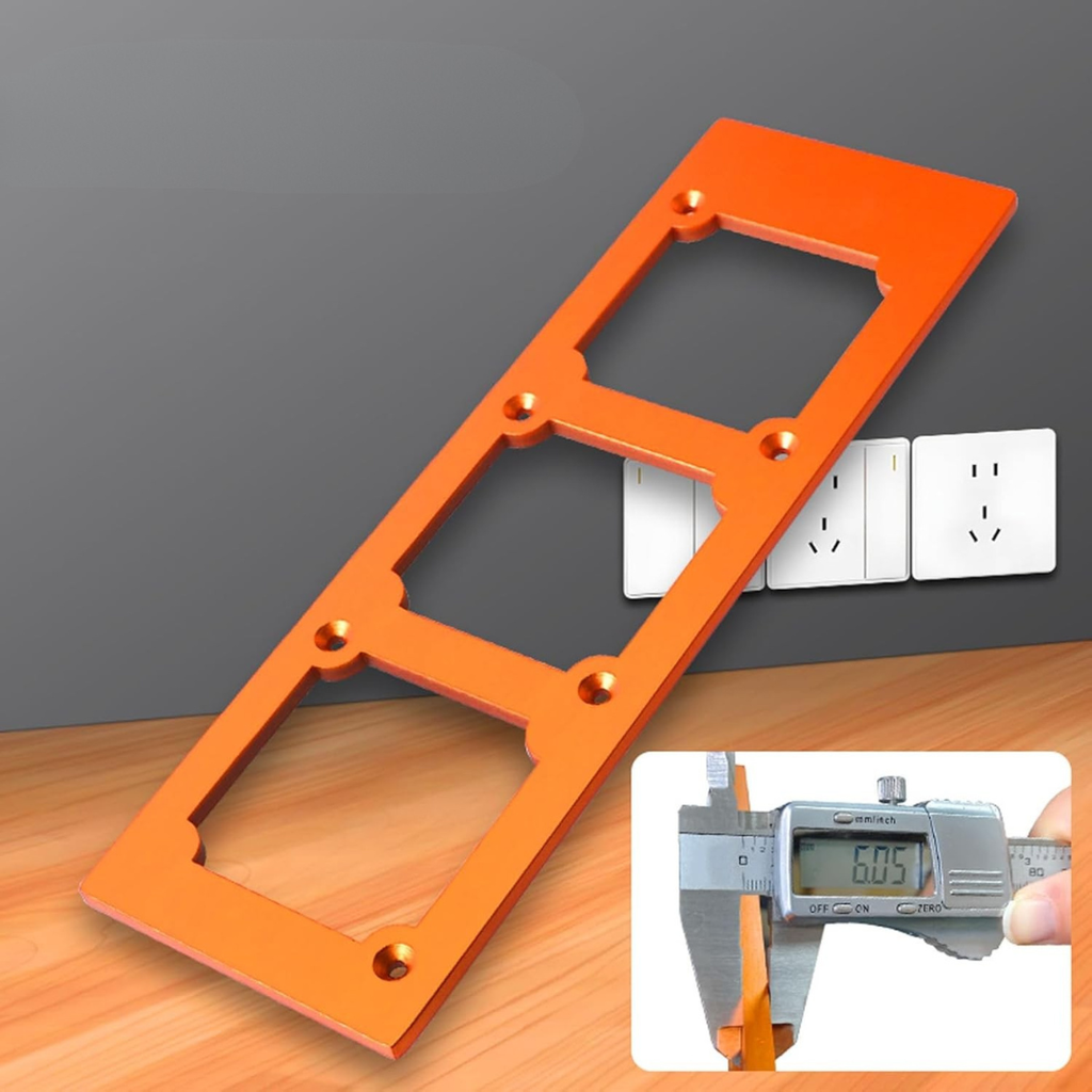 SmartSlot™ - Gabarit Aluminium Triple Prise Encastrement Précision