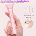 Lampe à ongles portable | Rechargeable 18W UV LED durcissante | Chargement USB-C & batterie intégrée