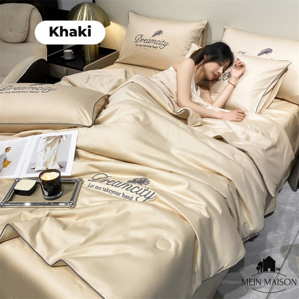 Couverture d'été pour dormeurs chauds | Tissu rafraîchissant en soie glacée | Respirant et lavable en machine