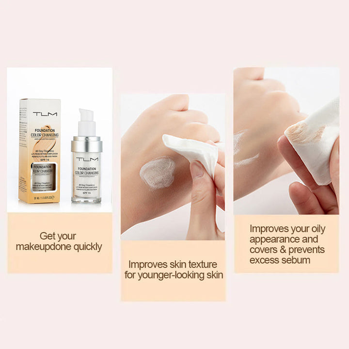 ChromaGlow - Fond de Teint Parfaitement Assorti et Impeccable pour Tous les Teints