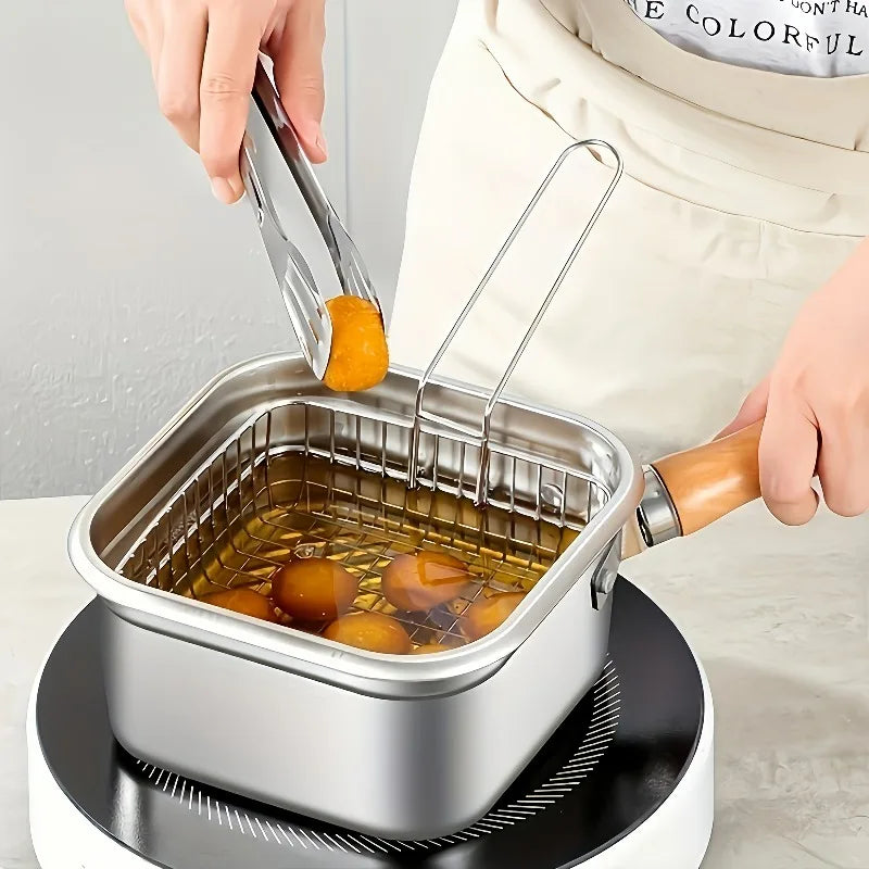 Batterie de cuisine Cuisiva en acier inoxydable avec poêles et casseroles carrées