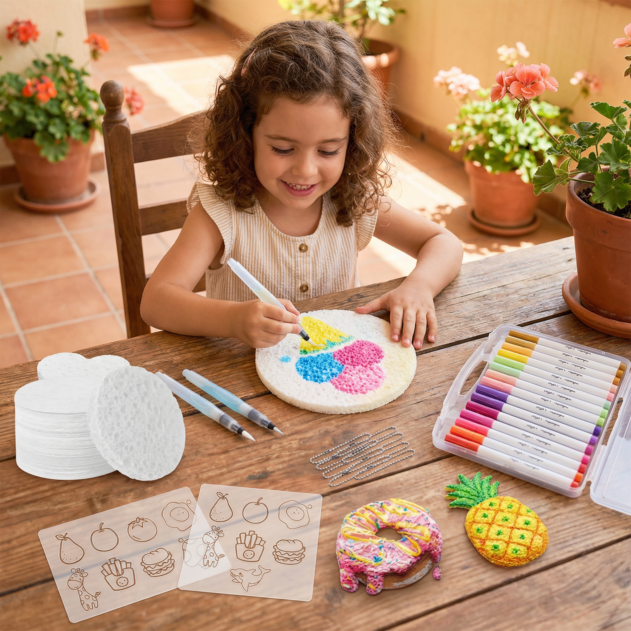 BubbleCraft - Kit de Peinture Artistique à Bulles pour Enfants