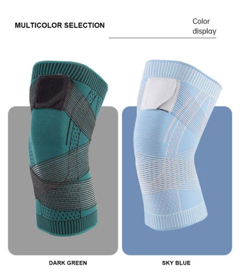 Housse Genouillère Sport Tissu 3D Soutien Actif Respirant