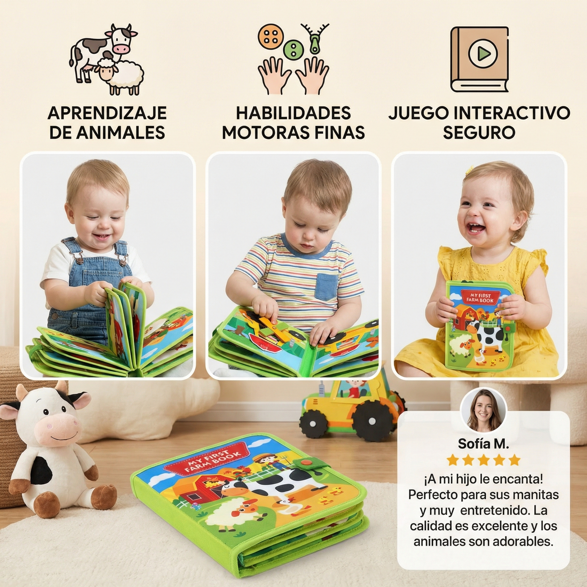 FarmTales - Livre Interactif Animaux de la Ferme