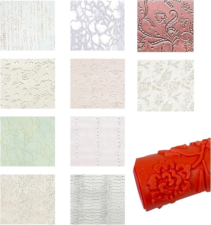 Rollique™ - Rouleau à Peindre Texturé pour Motifs Décoratifs