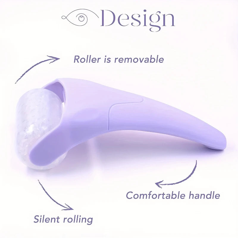 Rouleau de glace pour le visage | Masseuse portative rafraîchissante | Pour visage et yeux | Spa à domicile