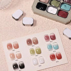 Ensemble de vernis à ongles 9 couleurs pour techniciens et débutants | Gel dégradé à haute saturation | Teintes pour manucure française