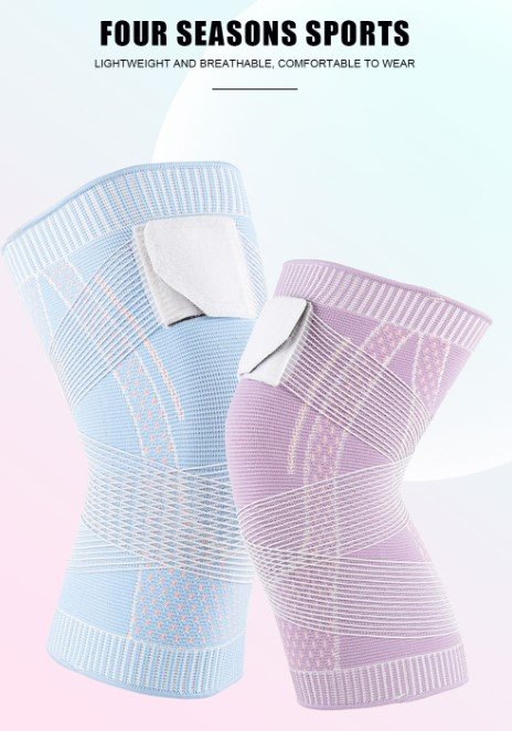 Housse Genouillère Sport Tissu 3D Soutien Actif Respirant