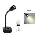 Lampe de lecture pour camping-car | Lampe LED à col de cygne | Construction en aluminium | Charge rapide USB-C 12–24V