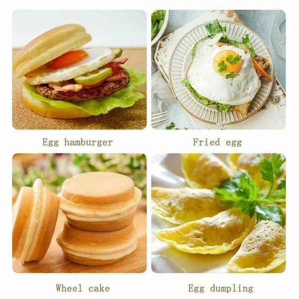 Poêle à 4 alvéoles avec manche ergonomique pour cuisine quotidienne