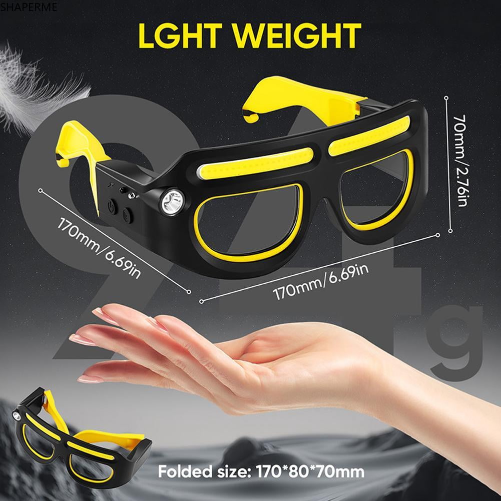 Lunettes à LED LumiGlide – Éclairage mains libres