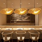 Suspension en bambou LumiBamboo – Lumière naturelle