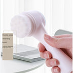Brosse de Nettoyage Visage | Exfoliation Double-Face | Poils en Silicone | Élimination des Points Noirs