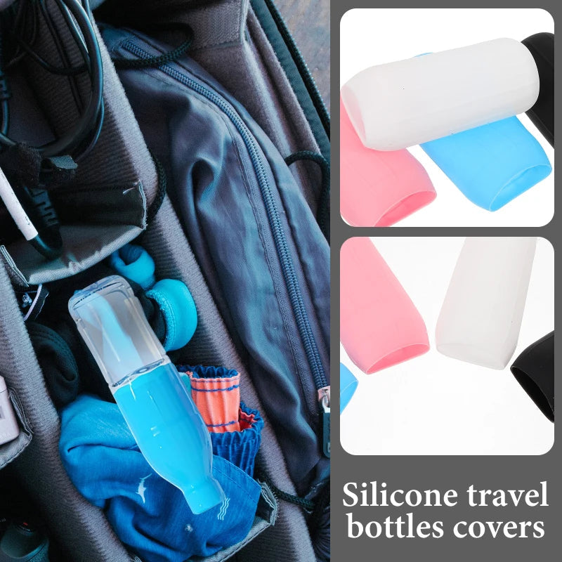 TravelGuard™ - Couvre-Bouteilles Silicone Extensibles Étanches Voyage