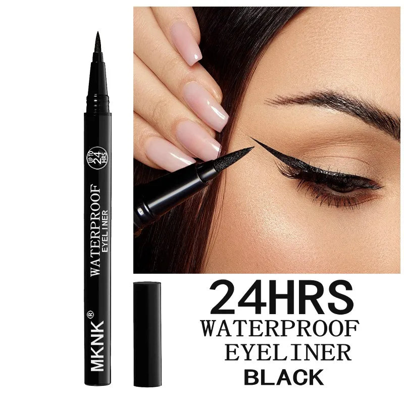 Crayon Eyeliner Noir | Résistant aux Taches & Waterproof | Fini Mat Haute Pigmentation | Facile à Utiliser pour Débutants