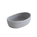 Panier de rangement en corde de coton | Tissage nordique | Petit/Moyen/Grand | Organisateur de bureau pour clés et maquillage