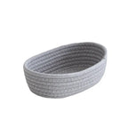 Panier de rangement en corde de coton | Tissage nordique | Petit/Moyen/Grand | Organisateur de bureau pour clés et maquillage
