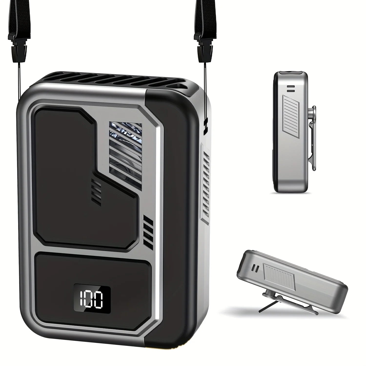 Ventilateur Personnel Portable | Ventilateur 3 en 1 Cou, Taille & Bureau | Rechargeable par USB & Longue Autonomie
