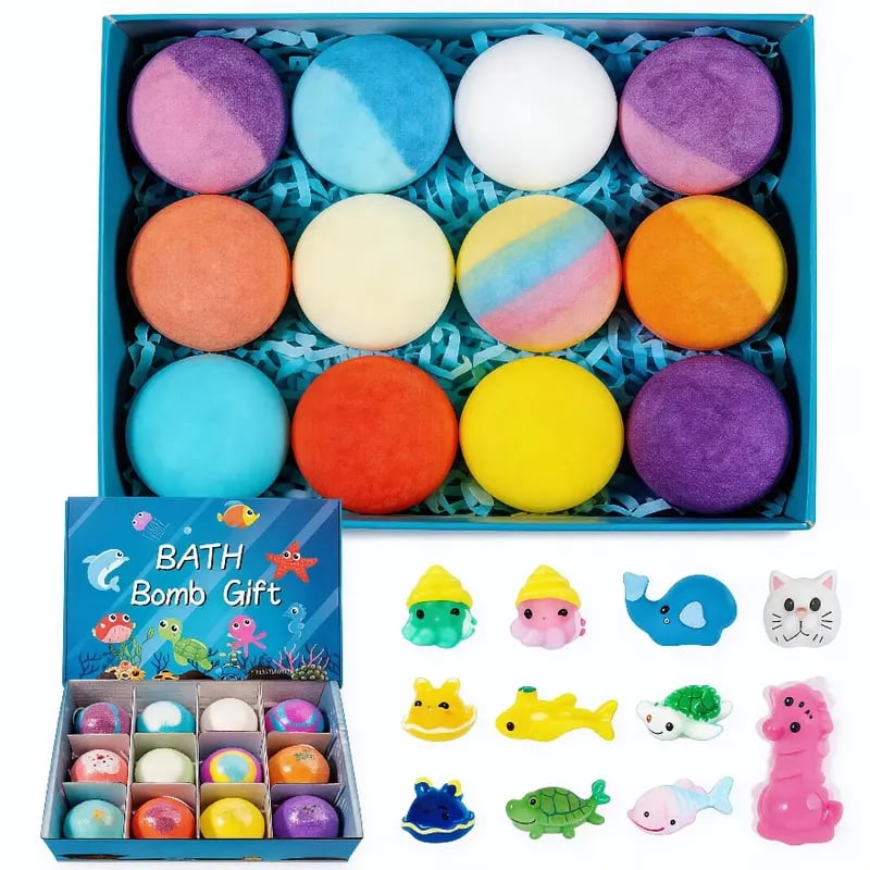 SplashJoy - Bombes de Bain avec Jouets Surprises Animaux