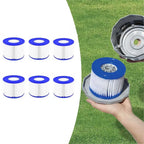 Cartouche de Filtre pour Bain à Remous et Spa | Filtration Haute Efficacité | Lot de 6 Remplacements | Maintient l'Eau Propre