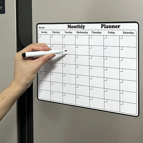 Calendrier magnétique mensuel – Tableau blanc effaçable