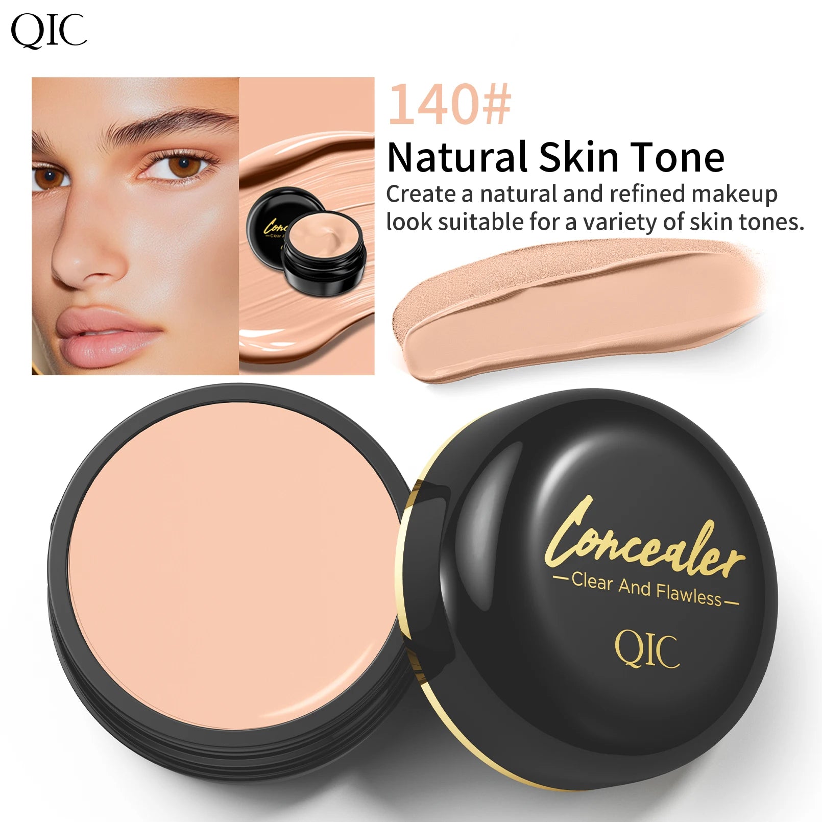 Correcteur haute couvrance | Résistant à l'eau et longue tenue | Camouflage tatouages et cicatrices | Fini naturel