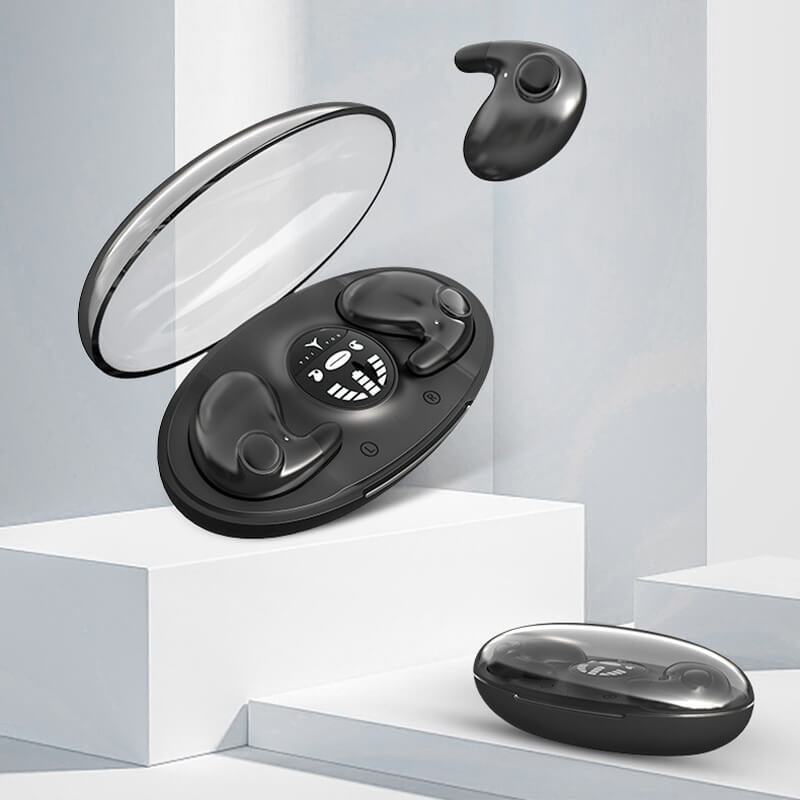 Casque de sommeil pour dormeurs latéraux | Ultra-plat ergonomique | Réduction de bruit | Batterie 24h