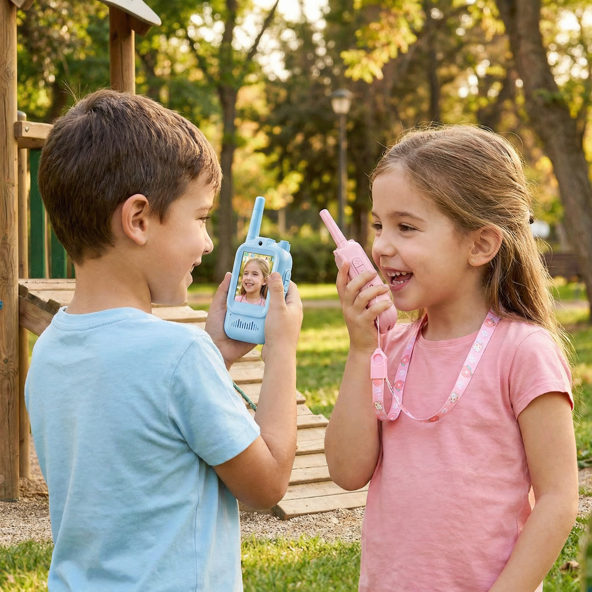 PlayPixie - Talkies-Walkies Enfants avec Caméra Intégrée