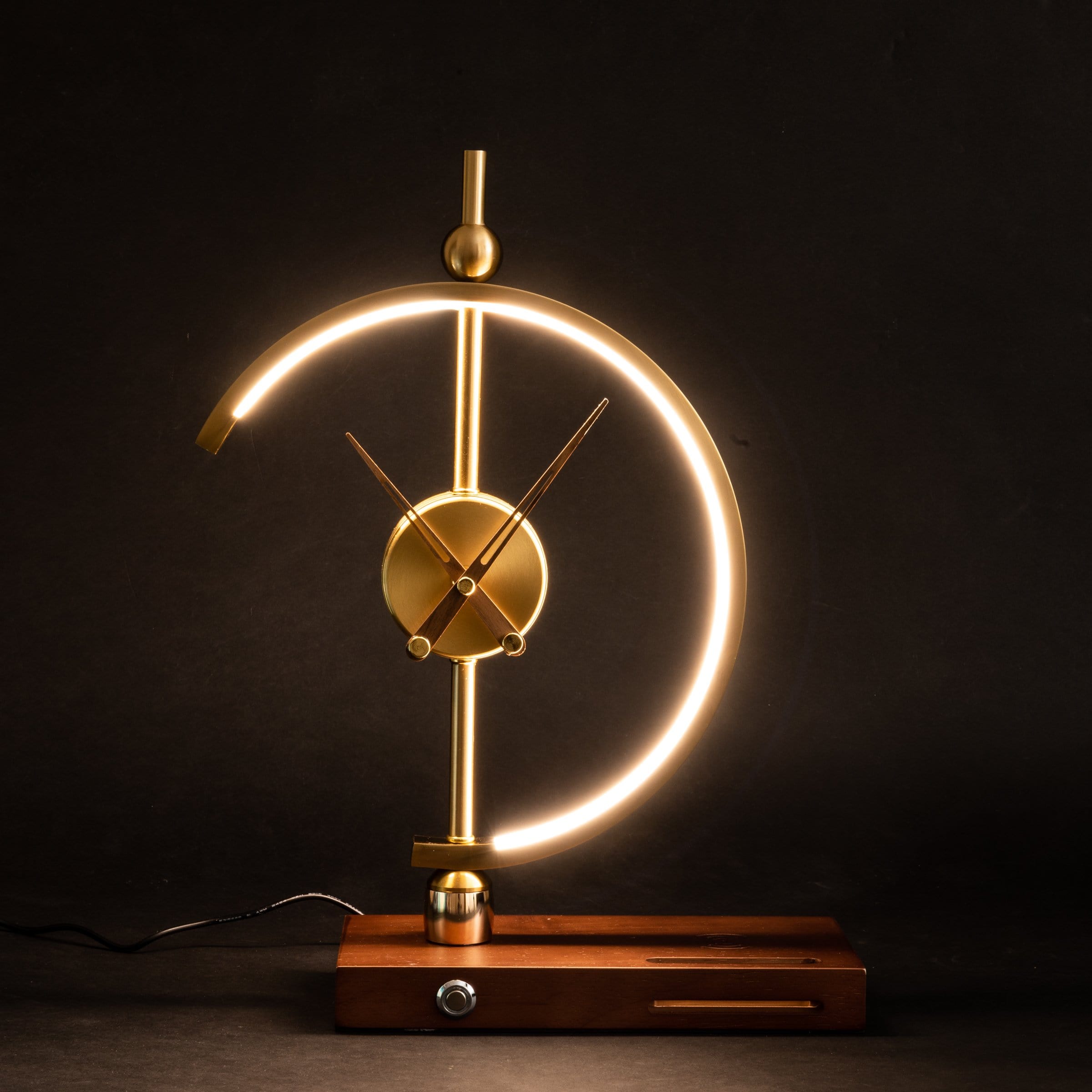 GlowCharge - Bureau Transparent, Éclairage Lumineux, Charge Sans Fil Facile pour Téléphone