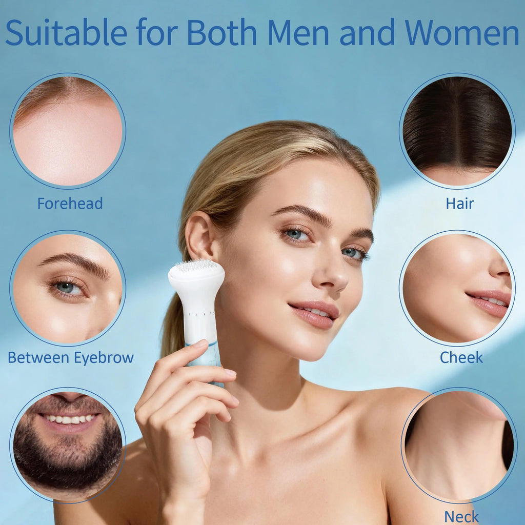 Derma Stamp à Microneedles Visage & Barbe | Longueur d'Aiguille Réglable | 140 Aiguilles | Rajeunissement de la Peau