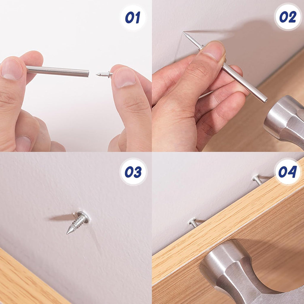 Double Head Base Pin™ - Clous Double Tête Galvanisés pour Plinthes