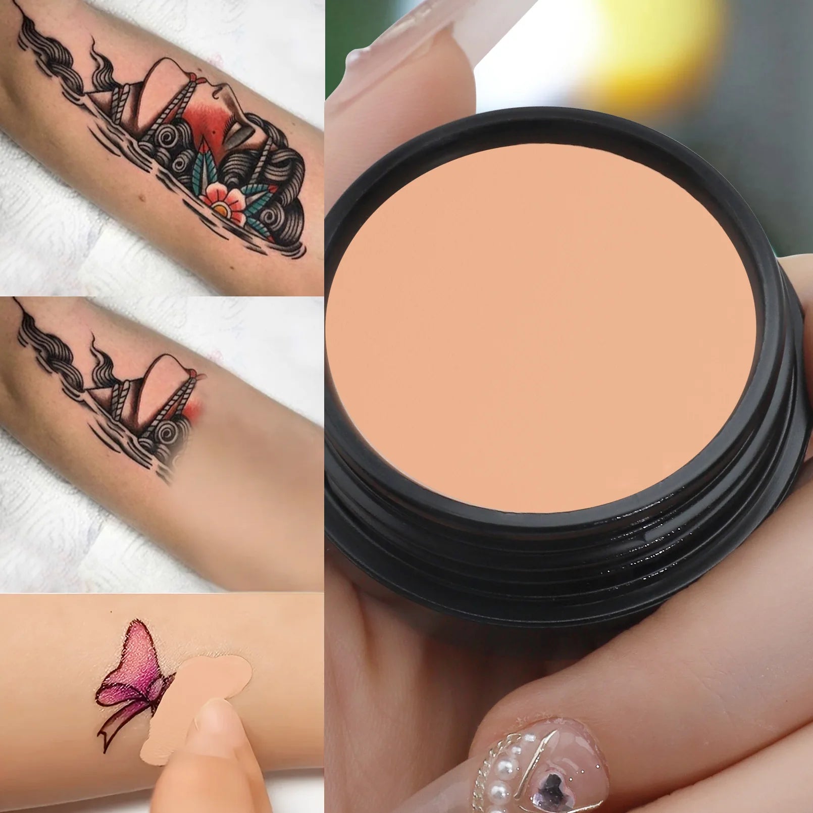Correcteur haute couvrance | Résistant à l'eau et longue tenue | Camouflage tatouages et cicatrices | Fini naturel