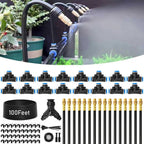 Kit d'irrigation de jardin | Buses en laiton réglables | Tuyau de 30 m & raccords rapides | Économie d'eau