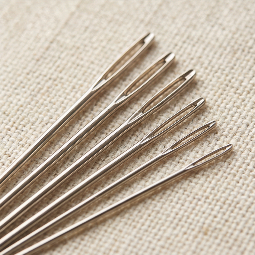 Kit de broderie pour débutants | Référence 106 points | Pages en lin amovibles & cadre en bambou