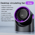 Ventilateur de bureau sans pales | 100 niveaux de vitesse | Alimenté par USB et portable | Fonctionnement ultra-silencieux