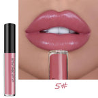 LumiLuxe - Gloss à Lèvres Imperméable 12 Teintes Métalliques