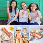 Sachets à glace pour enfants | Étanches & Résistants au gel | Matériau de qualité alimentaire 5,5 x 28 cm