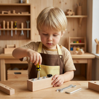 FocusCraft - Set de Jeu Montessori en Bois pour Enfants