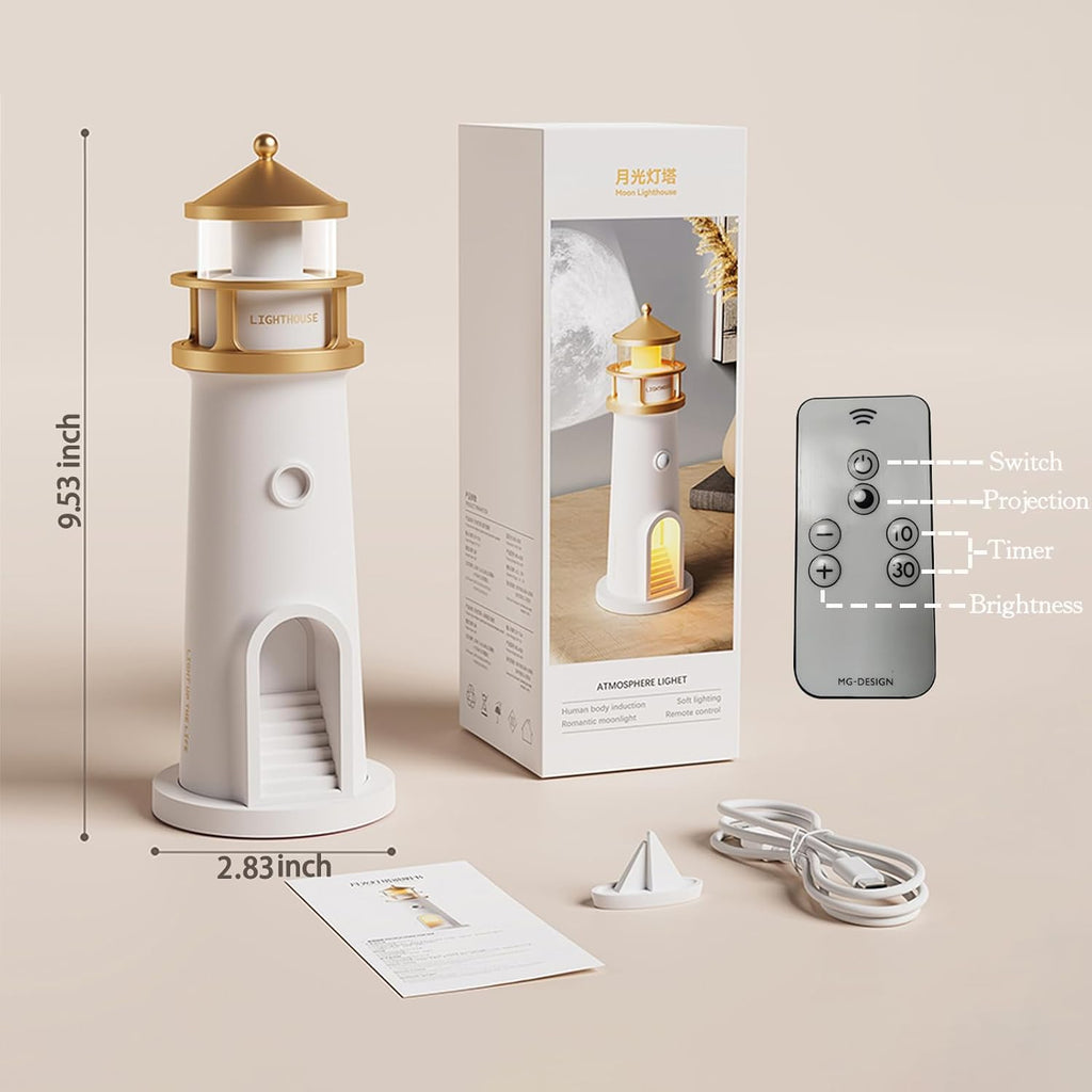 LunaGlow - Détente instantanée et amélioration du sommeil avec une lumière lunaire apaisante