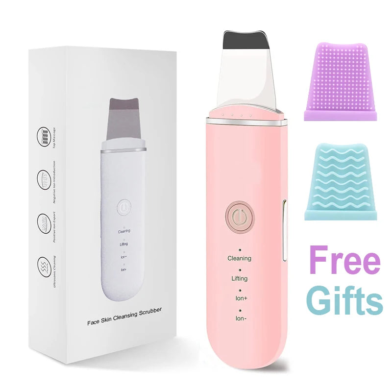 Brosse Ultrasonique pour Visage | Nettoyage Profond & Absorption du Sérum | Rechargeable par USB | 2 Têtes en Silicone