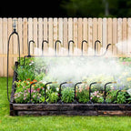 Kit d'irrigation de jardin | Buses en laiton réglables | Tuyau de 30 m & raccords rapides | Économie d'eau