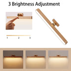 LumaWood - Lampe Magnétique Facile avec Lumière Naturelle Douce Partout