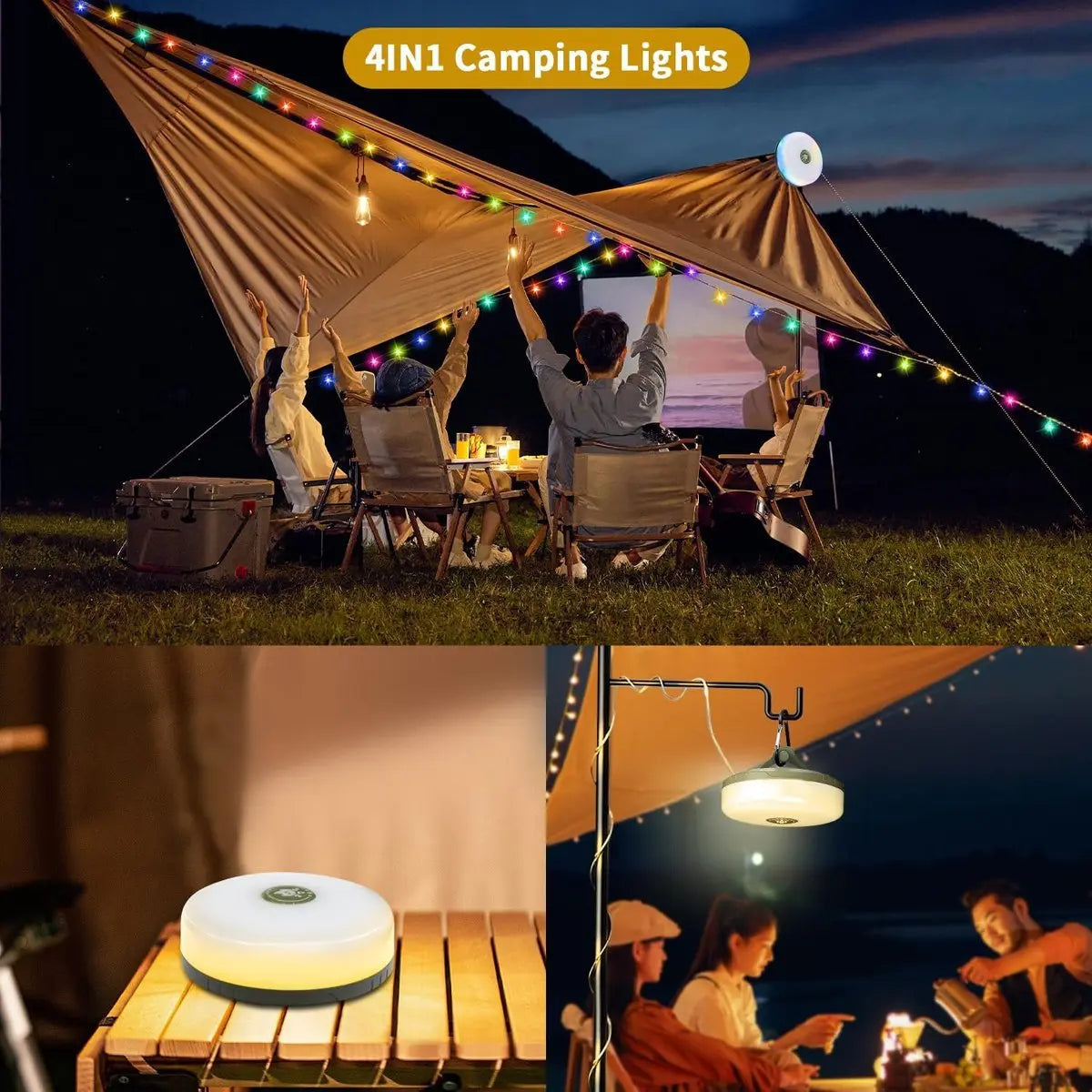 MagicGlow™ - Lumières d'extérieur tout-en-un - portables, étanches et durables