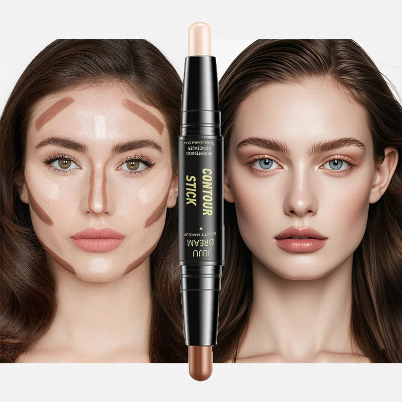 Stylo Contour Double Embout | Fond de Teint Crème & Anticernes | Couvrance Longue Durée