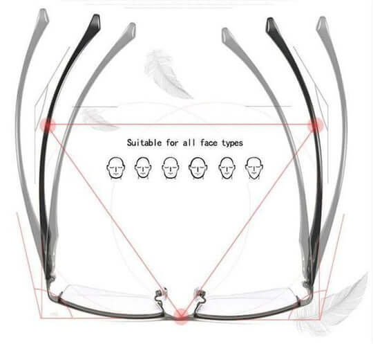 Lunettes progressives pour adultes | Verres adaptatifs | Protection contre la lumière bleue et les UV | Confort optimal