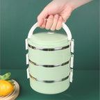 Boîte repas inox Novalyx avec couvercle et système de fermeture