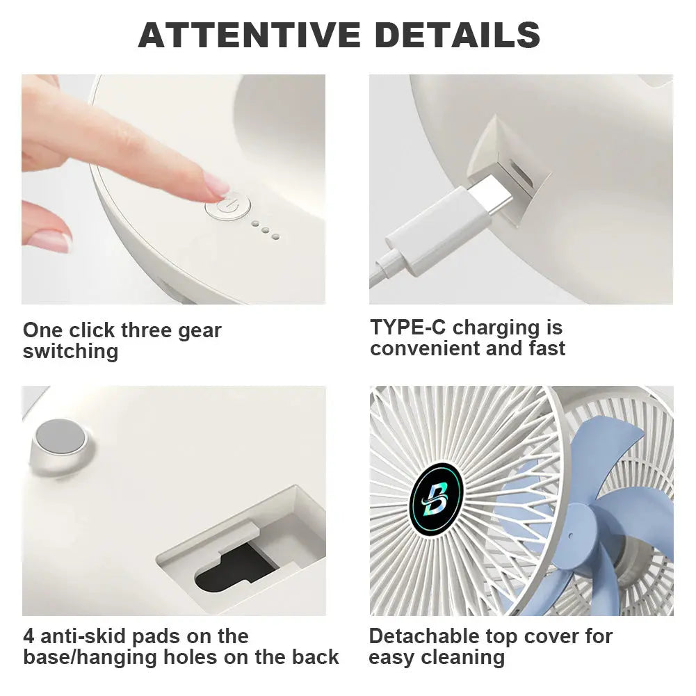 BreezeFlex - Air frais immédiat partout avec confort portable et silencieux